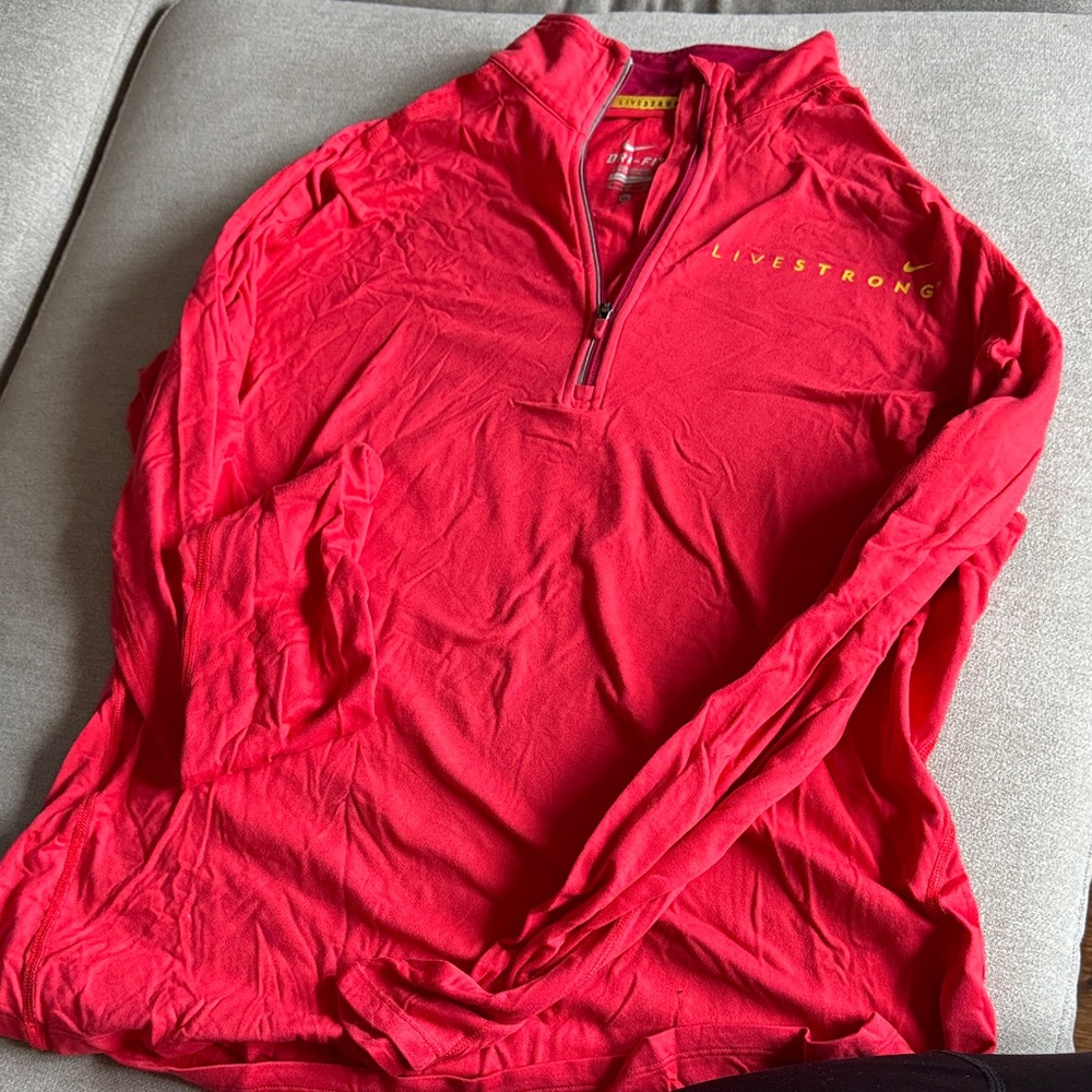 Nike Red Long Sleeve Tee